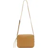 Allsaints Captain Square Crossbody Bag In Deep Tan Brown