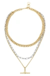 ALLSAINTS CARABINER LAYERED NECKLACE