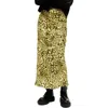 Allsaints Carla Maxi Skirt In Teresa Lime Green