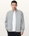 Allsaints Carson Regular Fit Track Jacket In Grey Marl