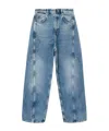 Allsaints Organic Denim Carter Barrel Jeans In Blue