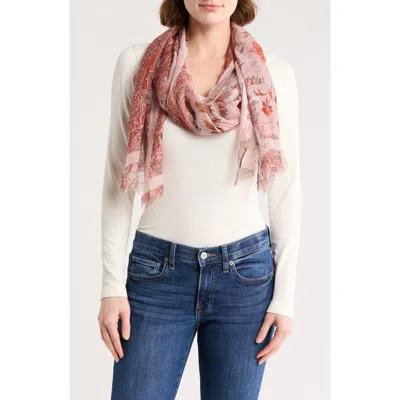 Allsaints Cascade Oblong Scarf In Pink