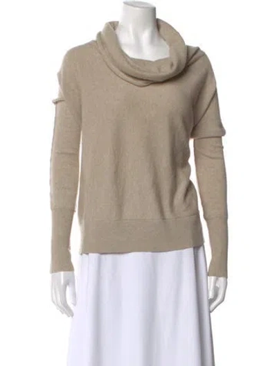 Pre-owned Allsaints Cashmere Cowl Neck Sweater In Neutral