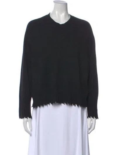 Pre-owned Allsaints Cashmere Crew Neck Sweater In Black
