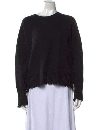 Pre-owned Allsaints Cashmere Crew Neck Sweater In Black