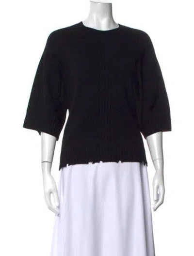 Pre-owned Allsaints Cashmere Crew Neck Sweater In Black