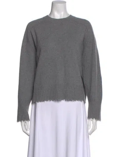 Pre-owned Allsaints Cashmere Crew Neck Sweater In Gray