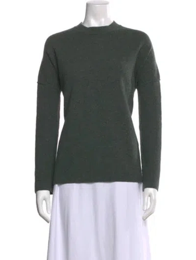Pre-owned Allsaints Cashmere Crew Neck Sweater In Green