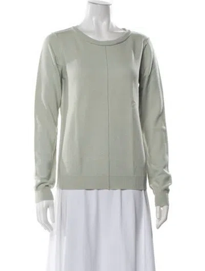 Pre-owned Allsaints Cashmere Crew Neck Sweater In Green