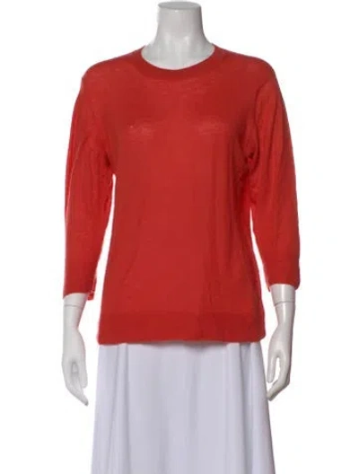 Pre-owned Allsaints Cashmere Crew Neck Sweater In Orange