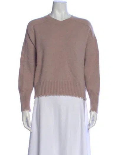 Pre-owned Allsaints Cashmere Crew Neck Sweater In Pink