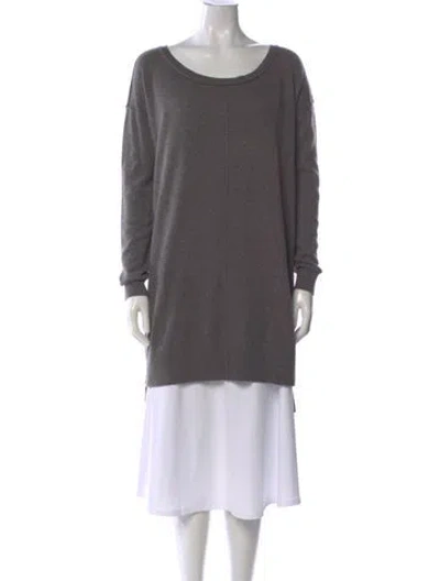 Pre-owned Allsaints Cashmere Midi Length Dress In Gray