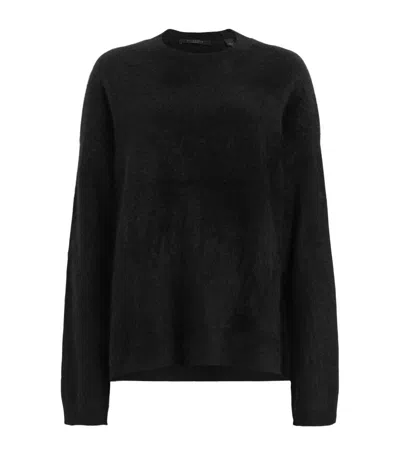 Allsaints Cashmere Rebel Sweater In Black