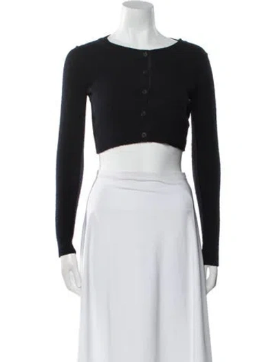 Pre-owned Allsaints Cashmere Scoop Neck Sweater In Black