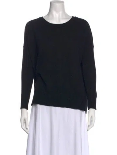 Pre-owned Allsaints Cashmere Scoop Neck Sweater In Black
