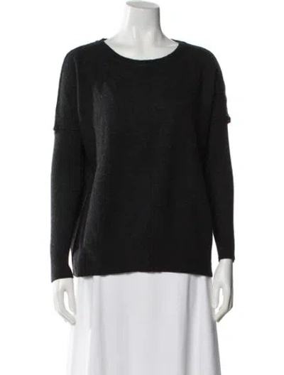 Pre-owned Allsaints Cashmere Scoop Neck Sweater In Black