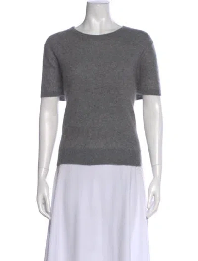 Pre-owned Allsaints Cashmere Scoop Neck Sweater In Gray