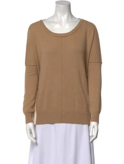 Pre-owned Allsaints Cashmere Scoop Neck Sweater In Neutral
