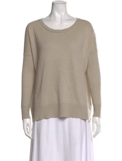 Pre-owned Allsaints Cashmere Scoop Neck Sweater In Neutral