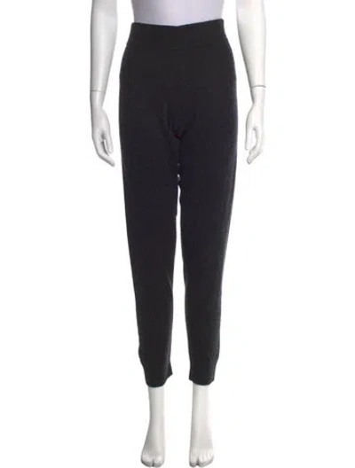 Pre-owned Allsaints Cashmere Straight Leg Pants In Black