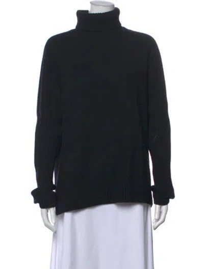 Pre-owned Allsaints Cashmere Turtleneck Sweater In Black