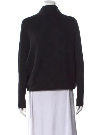 Pre-owned Allsaints Cashmere Turtleneck Sweater In Black