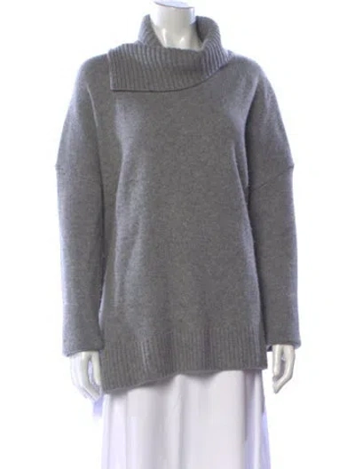 Pre-owned Allsaints Cashmere Turtleneck Sweater In Gray