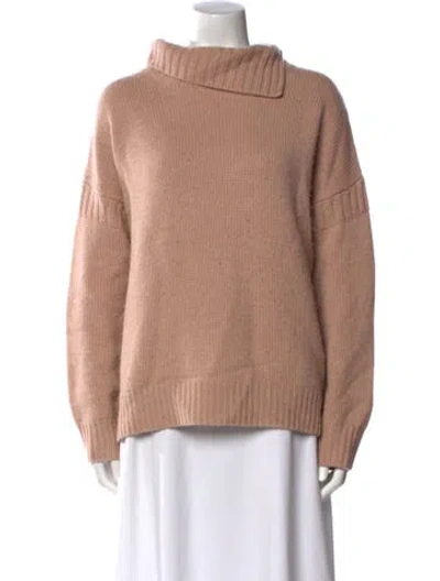 Pre-owned Allsaints Cashmere Turtleneck Sweater In Pink