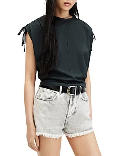 Allsaints Cassie Tee In Washed Black
