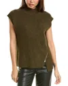 Allsaints Castel Sleeveless Knitted Tank Top In Green