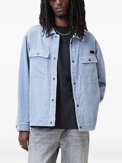 Allsaints Castleford Corduroy Shirt In Blue