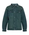 Allsaints Exile Pocketed-buttoned Jacket In Green