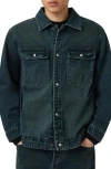 Allsaints Exile Pocketed-buttoned Jacket In Green