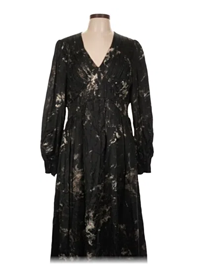 Pre-owned Allsaints Casual Dress In Black
