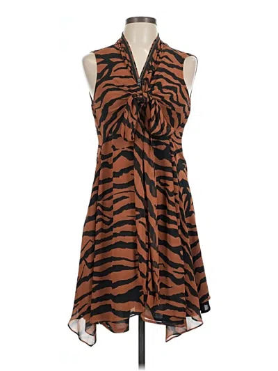 Pre-owned Allsaints Casual Dress In Brown