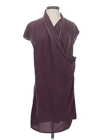 Pre-owned Allsaints Casual Dress In Burgundy