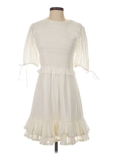 Pre-owned Allsaints Casual Dress In White