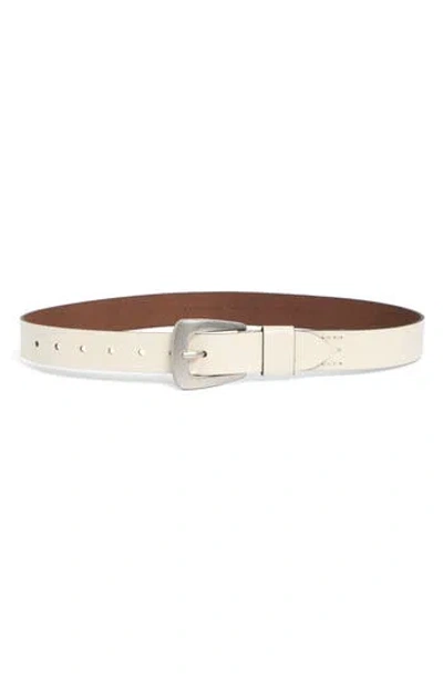 Allsaints Casual Leather Belt In Metallic