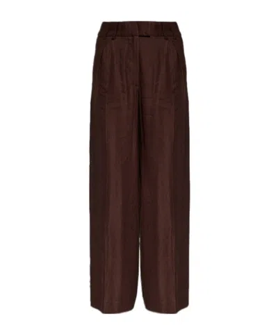 Allsaints Casual Pants With Belt Loops In Brown