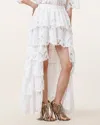 Allsaints Cavarly Embroidered Maxi Skirt In Snow White