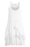 Allsaints Cavalry Tiered Ruffle Mini Dress In Neutral