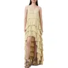 Allsaints Cavarly Tiered Ruffle Maxi Dress