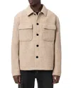 Allsaints Cayson Wool Blend Jacket In Brown