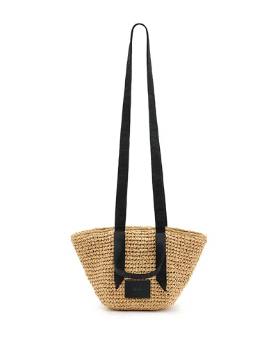 Allsaints Celayne Mini Tote In Almond