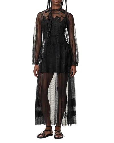 Allsaints Cesca Dress In Black