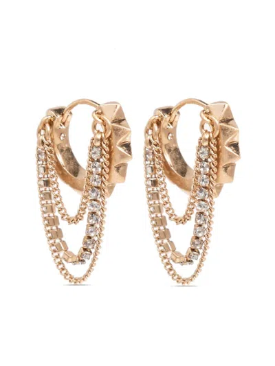 Allsaints Chain-link Earrings In Yellow
