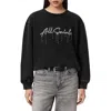 Allsaints Chains Pippa Embellished Sweatshirt In Black