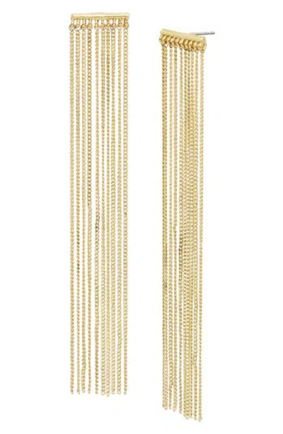 Allsaints Chandelier Chain Drop Earrings In Gold