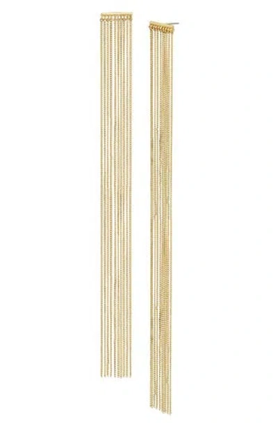 Allsaints Chandelier Chain Drop Earrings In Gold