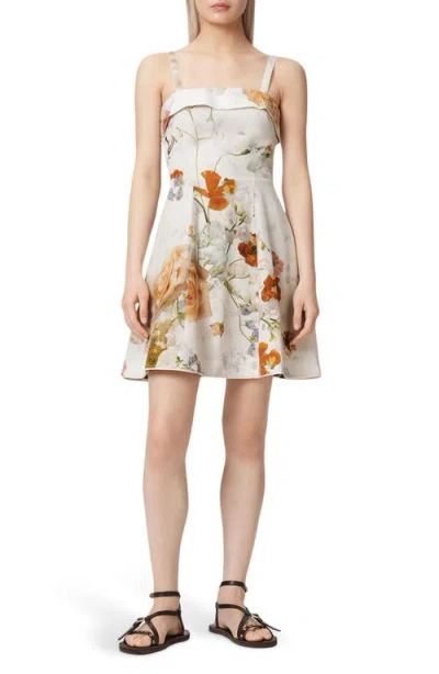 Allsaints Char Floral Print Minidress In Multi